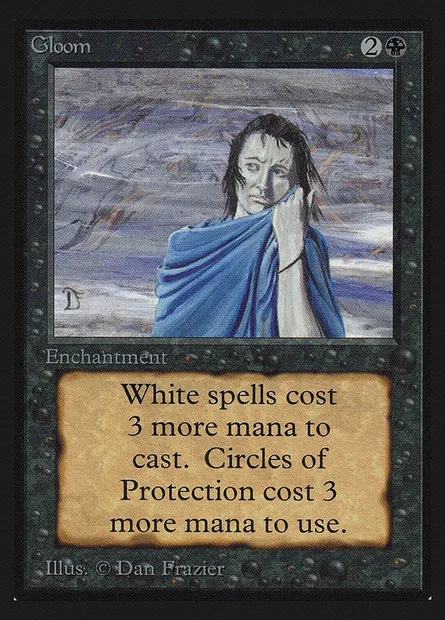 Gloom, Magic card CED 111 — Collectors' Edition set