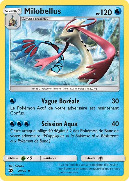 Milobellus, carte Pokémon DRM 29 — extension Majesté Des Dragons