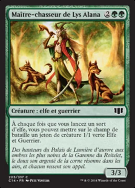 Maître-chasseur de Lys Alana, carte Magic C14 205 — extension Commander 2014