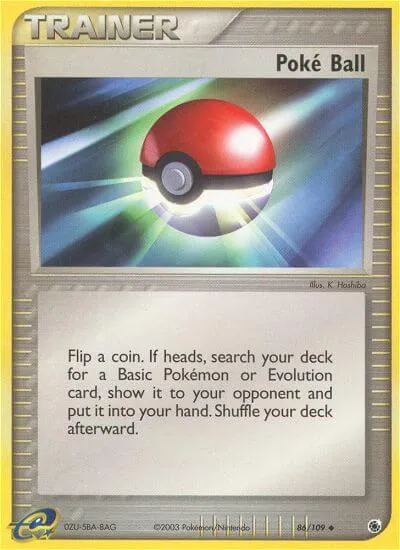 Poké Ball, Pokémon card RS 86 — Ruby & Sapphire set