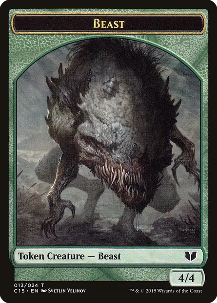 Beast, Magic card TC15 13 — Commander 2015 Tokens set