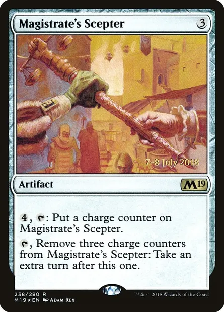 Magistrate's Scepter, Magic card PM19 238s — Core Set 2019 Promos set