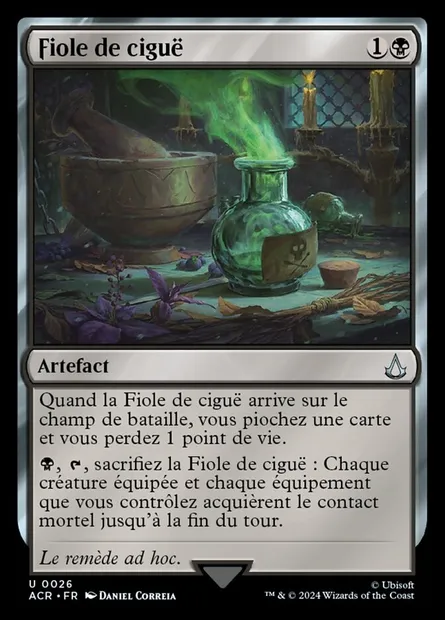 Fiole de ciguë, carte Magic ACR 26 — extension Assassin's Creed