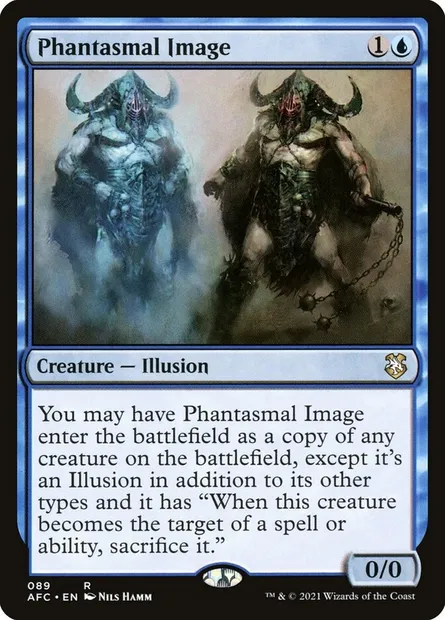 Phantasmal Image, Magic card AFC 89 — Forgotten Realms Commander set