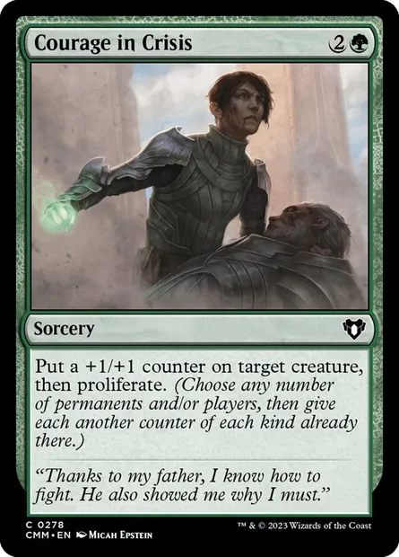 Courage in Crisis, Magic card CMM 278 — Commander Masters set