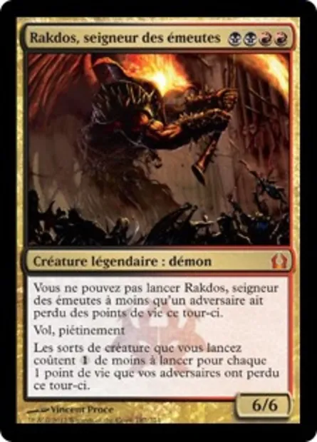 Rakdos, seigneur des émeutes, carte Magic RTR 187 — extension Retour à Ravnica