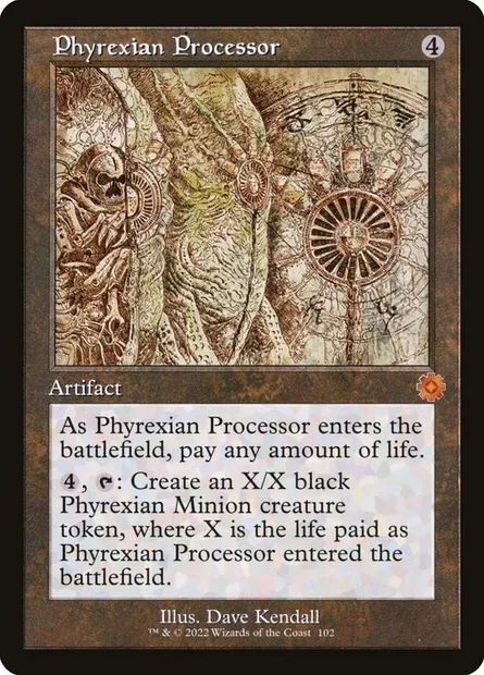 Phyrexian Processor, Magic card BRR 102 — The Brothers' War Retro Artifacts set