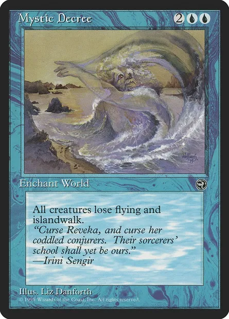 Mystic Decree, Magic card HML 34 — Homelands set