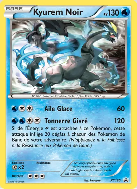 Kyurem Noir, carte Pokémon XY 160 — extension Promo XY