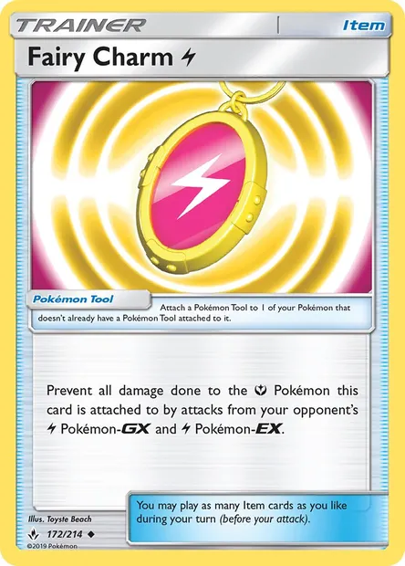 Fairy Charm Lightning, Pokémon card UNB 172 — Unbroken Bonds set