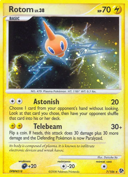 Rotom, Pokémon card GE 7 — Great Encounters set
