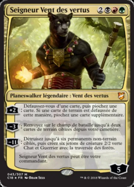Seigneur Vent des vertus, carte Magic C18 43 — extension Commander 2018