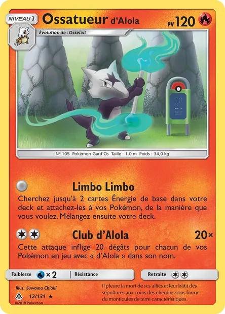 Ossatueur d’Alola, carte Pokémon FLI 12 — extension Lumière Interdite