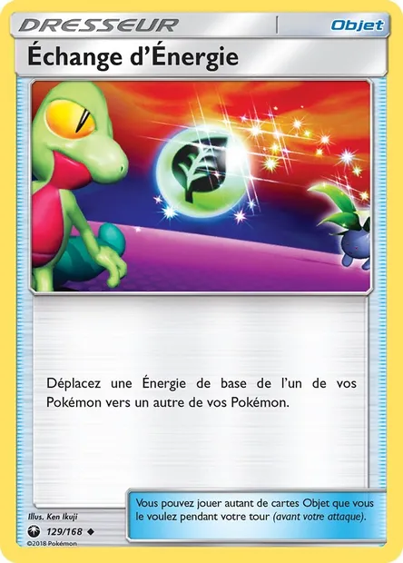 Échange d’Énergie, carte Pokémon CES 129 — extension Tempête Céleste