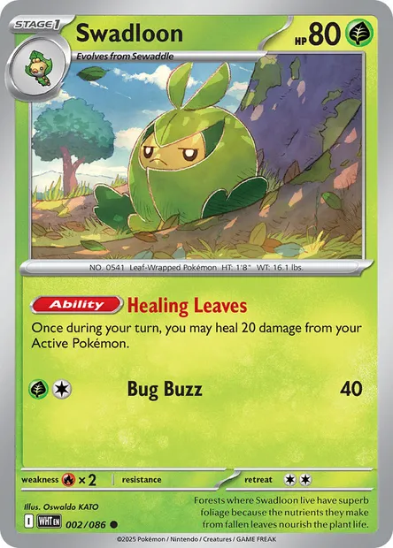 Swadloon, Pokémon card WHT 002 — White Flare set