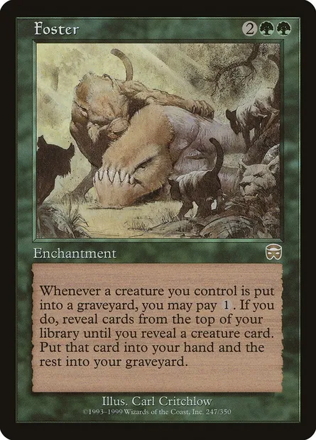 Foster, Magic card MMQ 247 — Mercadian Masques set