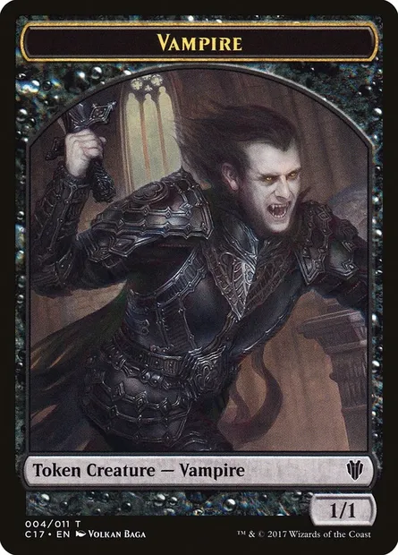 Vampire, carte Magic TC17 4 — extension Commander 2017 Tokens