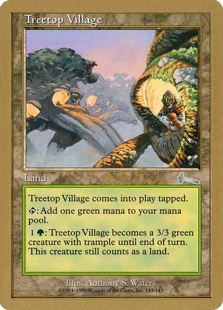 Village arboricole, carte Magic WC99 ml143 — extension World Championship Decks 1999
