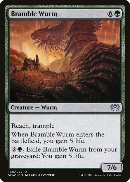 Bramble Wurm, Magic card VOW 189 — Innistrad: Crimson Vow set