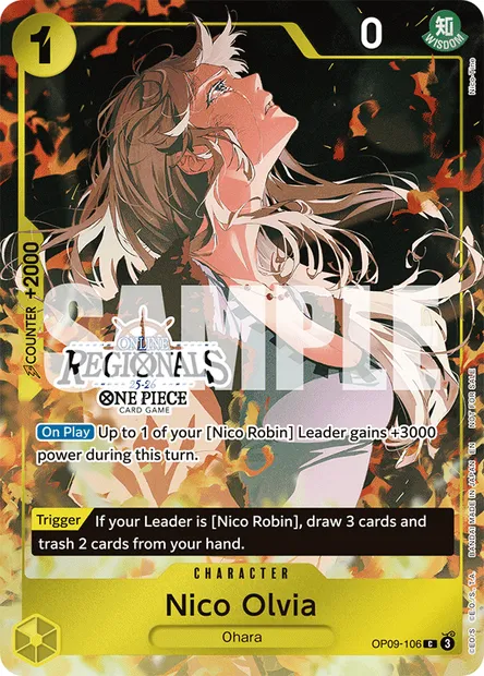 Nico Olvia, carte One Piece OP09-106 — extension LES NOUVEAUX EMPEREURS