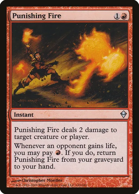Punishing Fire, Magic card ZEN 142 — Zendikar set