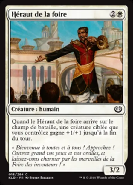 Héraut de la foire, carte Magic KLD 18 — extension Kaladesh