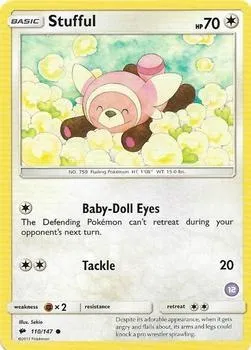 Stufful, Pokémon card TK11 110-12 — SM Trainer Kit: Alolan Sandslash & Alolan Ninetales set
