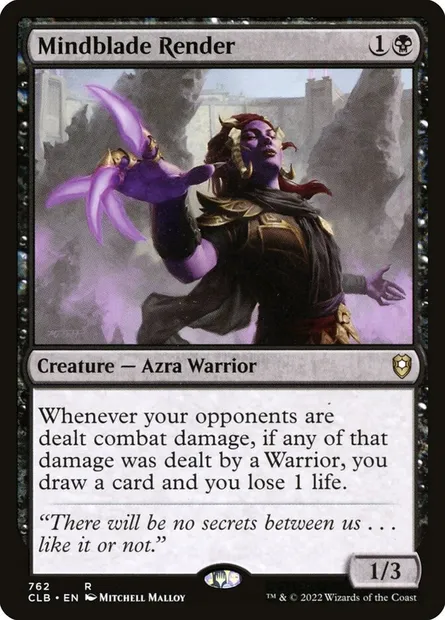 Mindblade Render, Magic card CLB 762 — Commander Legends: Battle for Baldur's Gate set