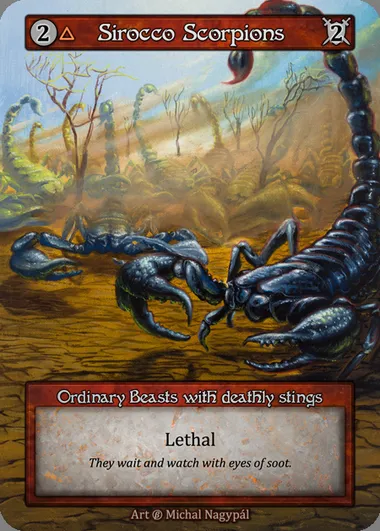 Sirocco Scorpions, Sorcery card BET 155 — Beta set