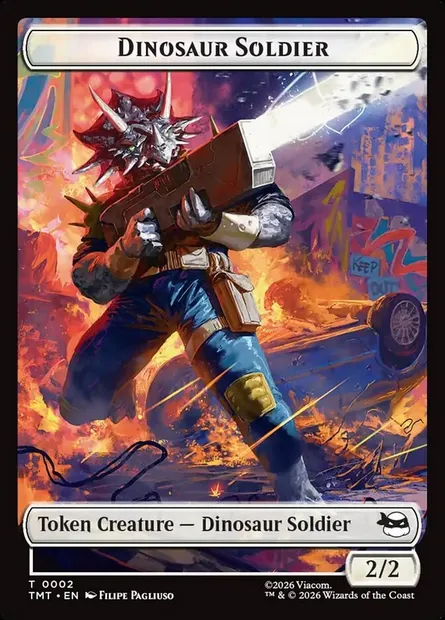 Dinosaur Soldier, Magic card TTMT 2 — Teenage Mutant Ninja Turtles Tokens set