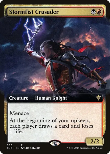 Stormfist Crusader, Magic card ELD 383 — Throne of Eldraine set