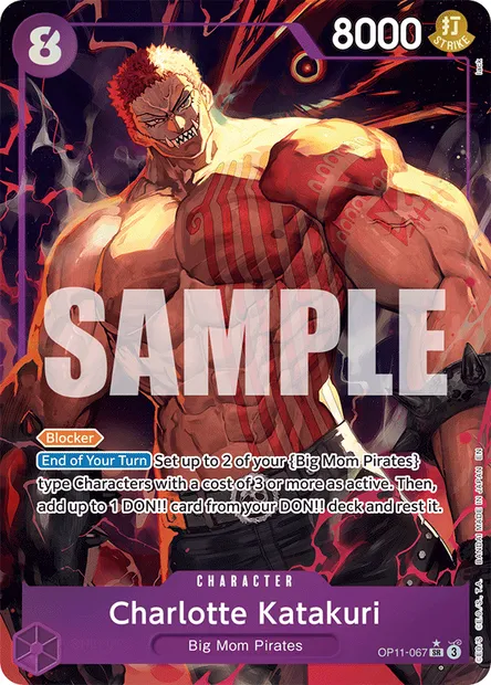 Charlotte Katakuri, One Piece card OP11-067 — A FIST OF DIVINE SPEED set