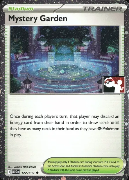 Jardin Mystère, carte Pokémon PPS 122-5 — extension Play! Pokémon Prize Pack Series