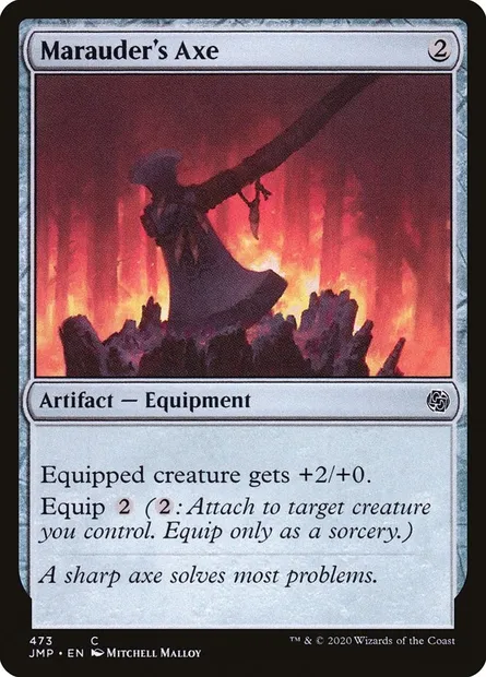 Marauder's Axe, Magic card JMP 473 — Jumpstart set