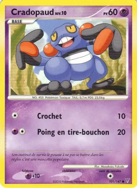 Cradopaud, carte Pokémon SV 101 — extension Vainqueurs Suprêmes