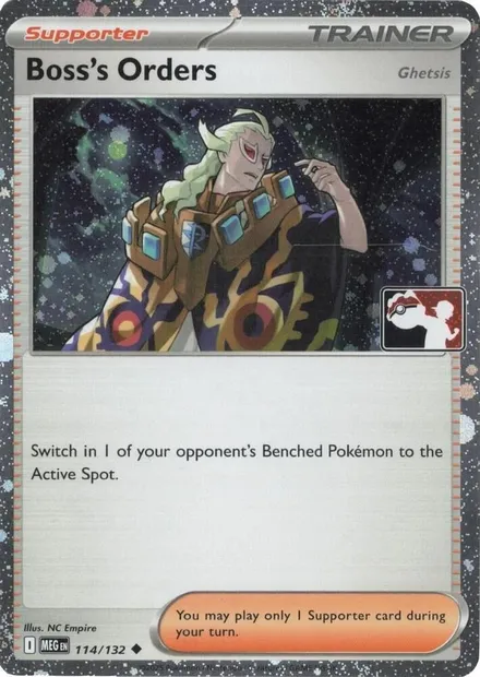 Boss's Orders - Ghetsis, Pokémon card PPS 114-5 — Play! Pokémon Prize Pack Series set