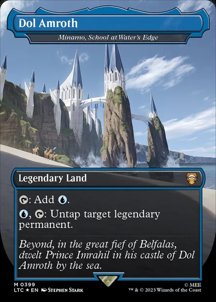 Minamo, École de la cascade, carte Magic LTC 399 — extension Tales of Middle-earth Commander