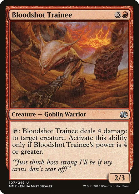 Bloodshot Trainee, Magic card MM2 107 — Modern Masters 2015 set