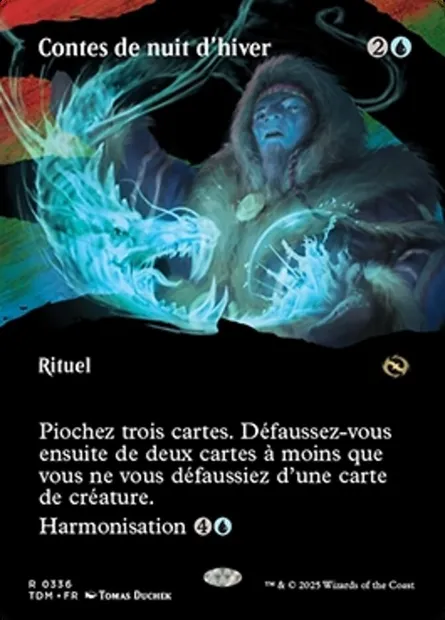 Contes de nuit d'hiver, carte Magic TDM 336 — extension Tarkir: Dragonstorm