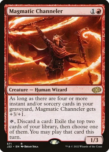 Magmatic Channeler, Magic card J22 571 — Jumpstart 2022 set