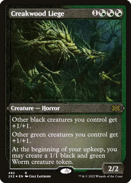 Creakwood Liege, Magic card 2X2 482 — Double Masters 2022 set