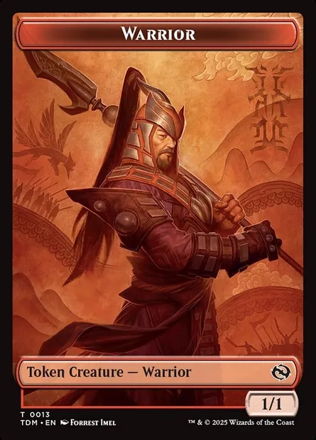 Warrior, carte Magic TTDM 13 — extension Tarkir: Dragonstorm Tokens