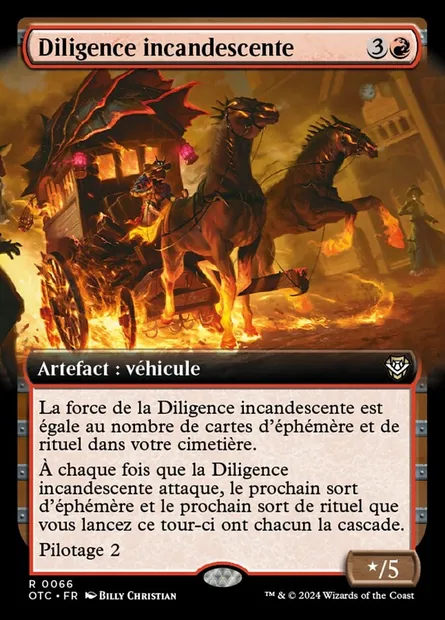 Diligence incandescente, carte Magic OTC 66 — extension Outlaws of Thunder Junction Commander
