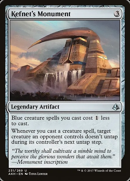 Kefnet's Monument, Magic card AKH 231 — Amonkhet set