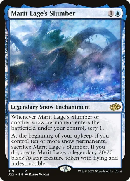 Marit Lage's Slumber, Magic card J22 319 — Jumpstart 2022 set