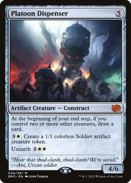 Platoon Dispenser, Magic card PBRO 36p — The Brothers' War Promos set