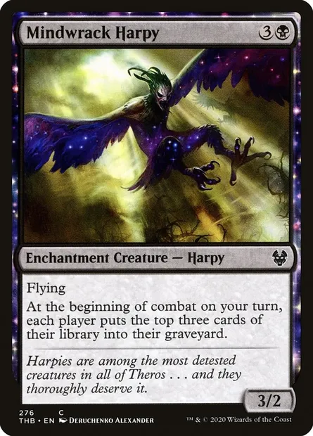 Mindwrack Harpy, Magic card THB 276 — Theros Beyond Death set