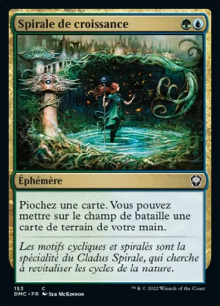 Spirale de croissance, carte Magic DMC 153 — extension Dominaria United Commander