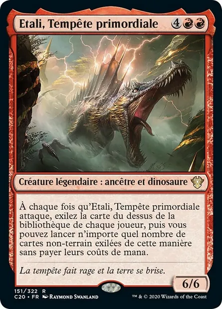 Etali, Tempête primordiale, carte Magic C20 151 — extension Commander 2020