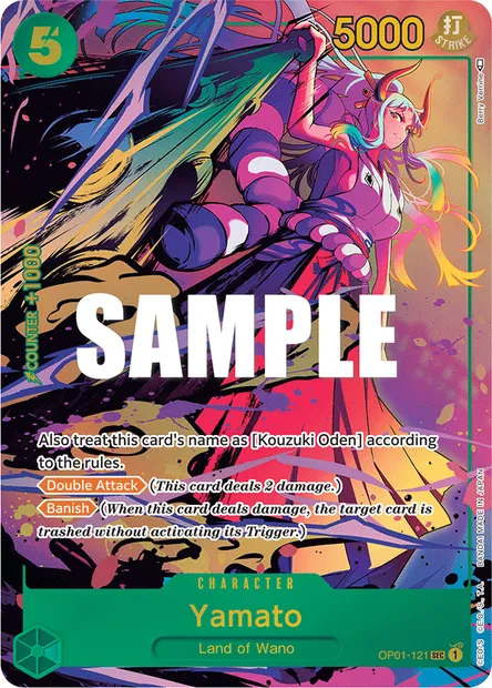 Yamato, One Piece card OP01-121 — ROMANCE DAWN set